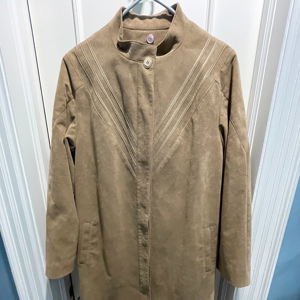 Vintage Olympic Suede Coat